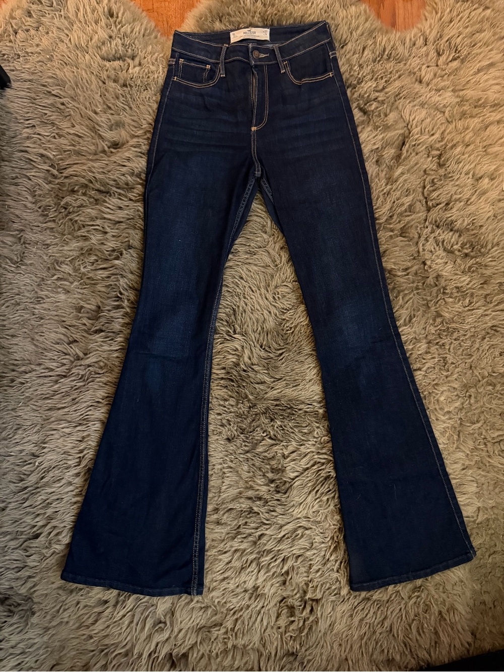 Hollister Dark Blue Bootcut Jeans